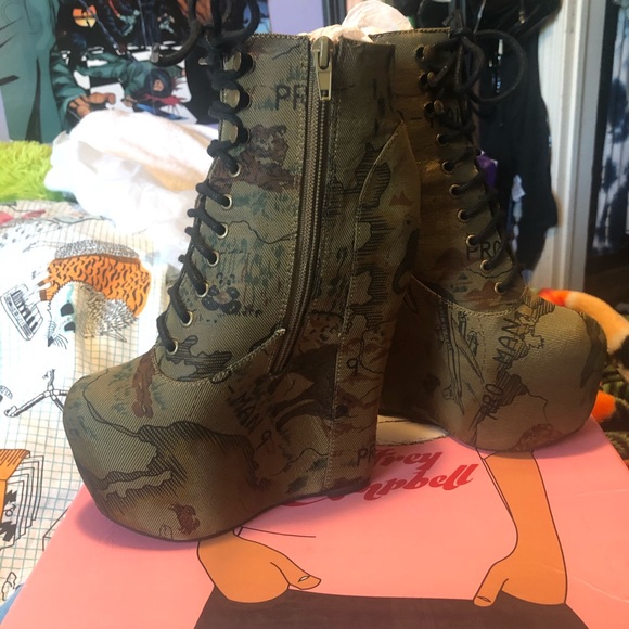 Jeffrey Campbell Damsel Landscape Platform boots - Picture 2 of 5